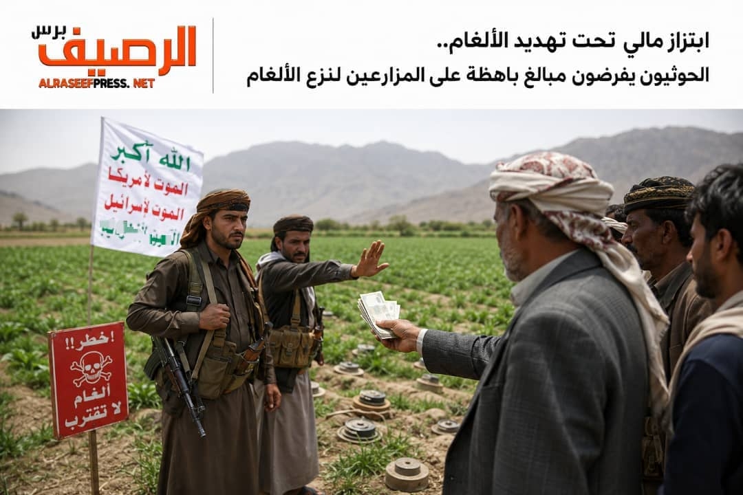 ابتزاز مالي تحت تهديد الألغام.. الحوثيون يفرضون مبالغ باهظة على المزارعين لنزع الألغام